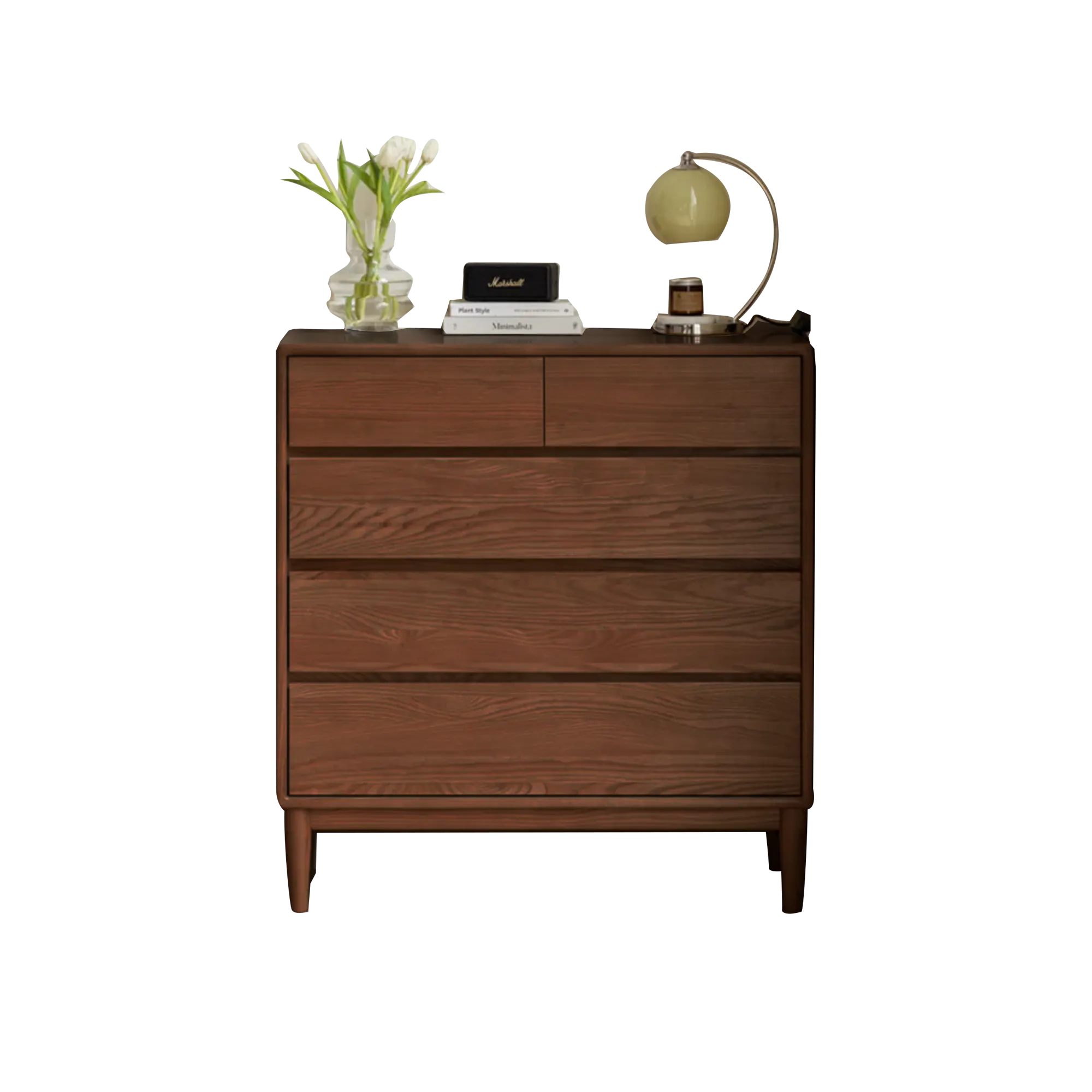 Layton 5 Drawer Chest 0.9m - Walnut