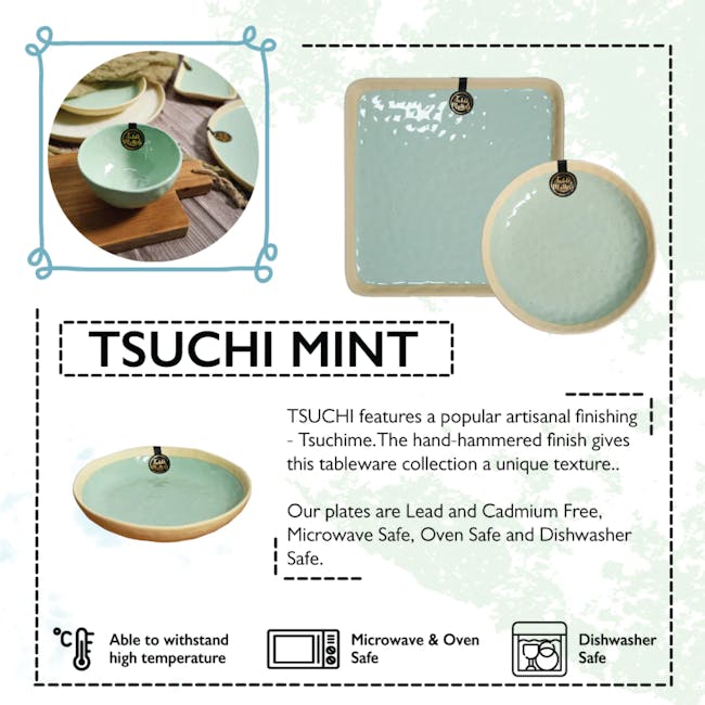 Table Matters Tsuchi Mint Saucer - 5