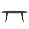 Lovey Oval Coffee Table - Black Ash