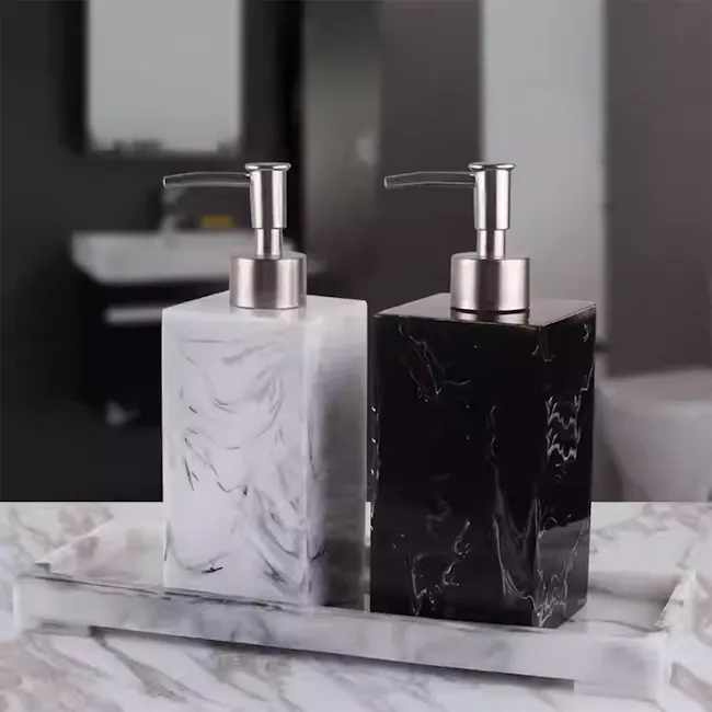 Mabel Soap Dispenser - Black Marble - 5