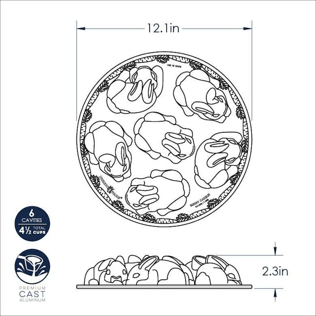 Nordic Ware Baby Bunny Cake Pan, Nordic Ware | HipVan