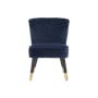 Carter 3 Seater Sofa in Espresso with Bianca Lounge Chair in Navy (Velvet) - 13
