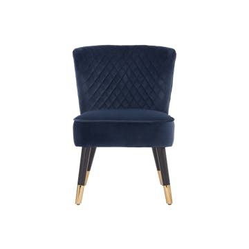 Bianca Lounge Chair - Navy (Velvet) - Image 1