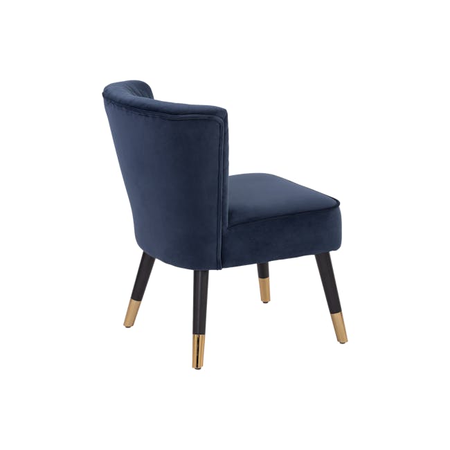 Bianca Lounge Chair - Navy (Velvet) - 4