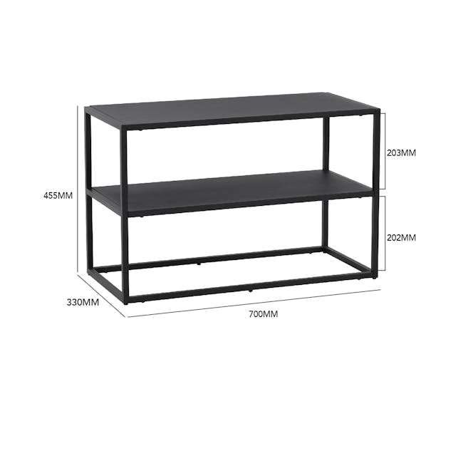 Katheryne Shoe Rack - Black - 6