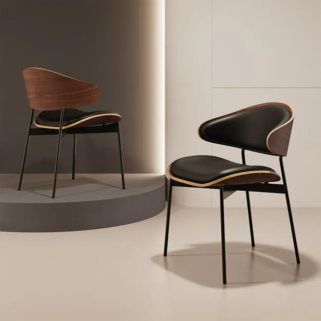 Edson Dining Chair - Ivory (Faux Leather) - 5