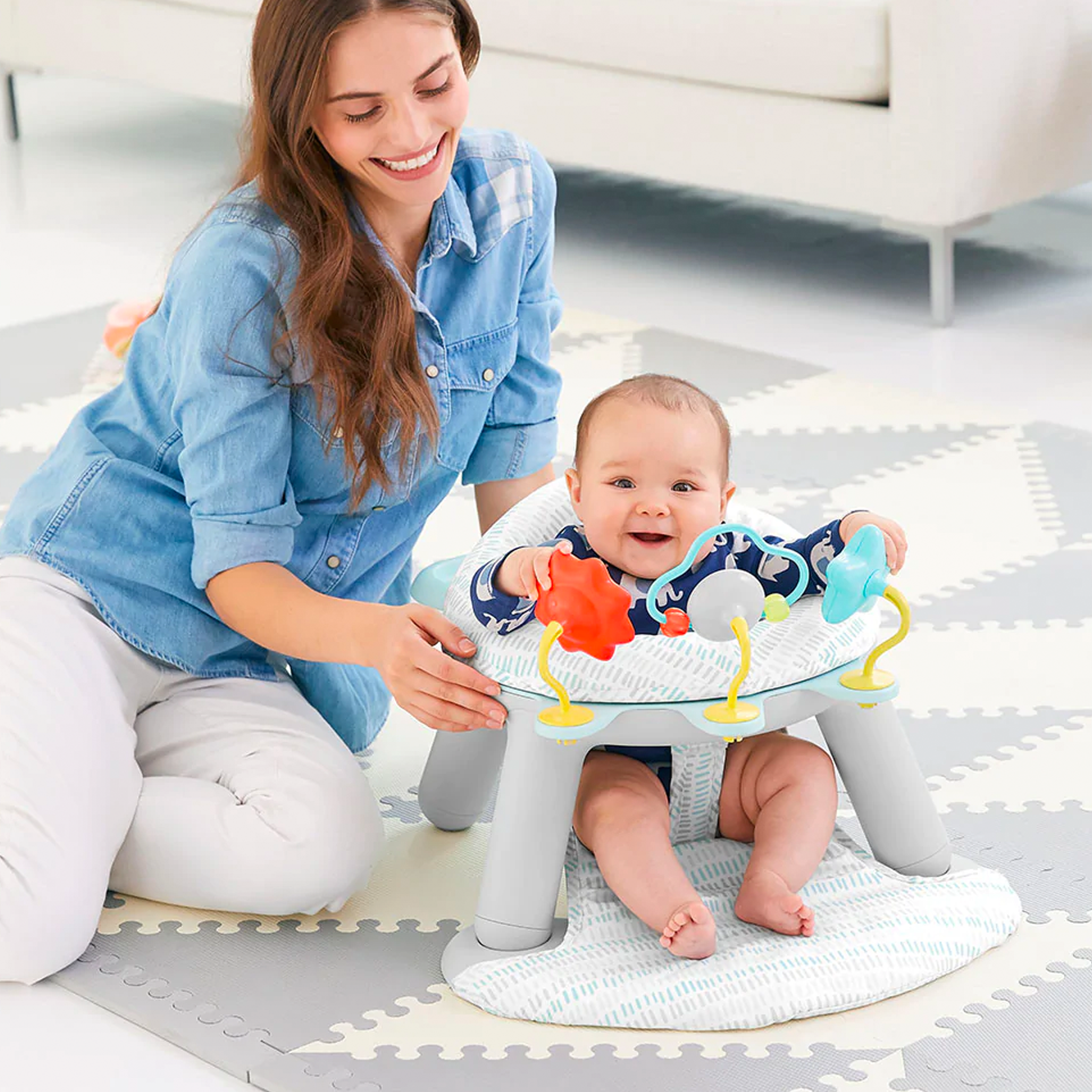 Skip Hop Activity Floor Seat Silver Lining Cloud in 1, Skip