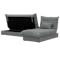 Tessa L-Shaped Storage Sofa Bed - Pewter Grey (Eco Clean Fabric) - 4