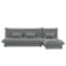 Tessa L-Shaped Storage Sofa Bed - Pigeon Grey - 0