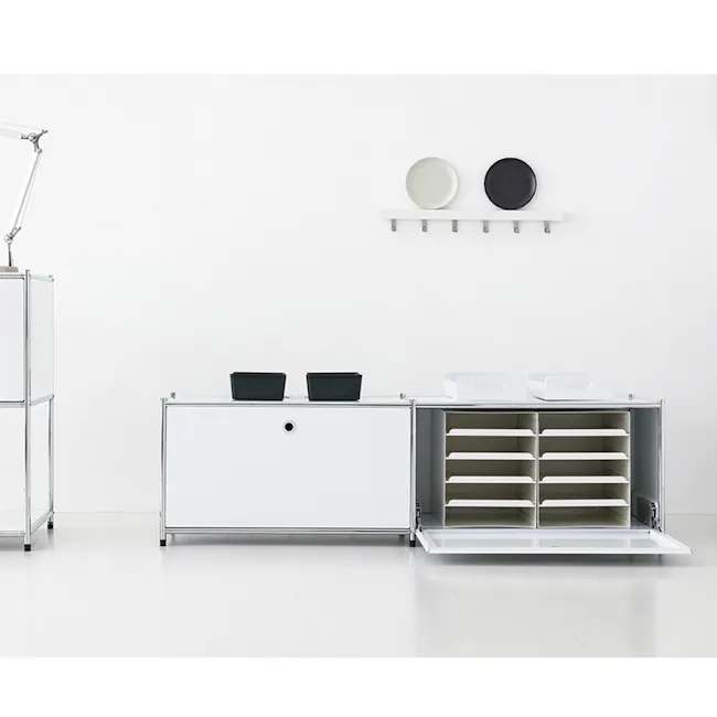 Cusso Stainless Steel 1x2 Cabinet - Pure White - 2