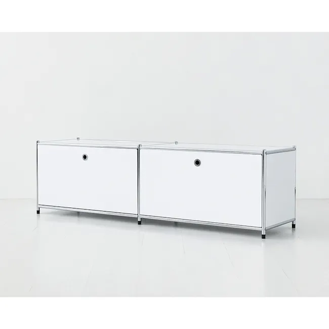 Cusso Stainless Steel 1x2 Cabinet - Pure White - 4