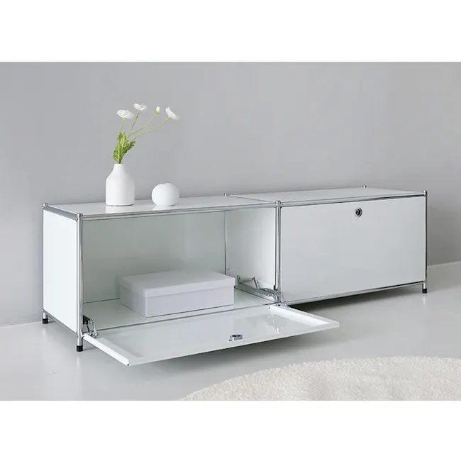 Cusso Stainless Steel 1x2 Cabinet - Pure White - 5
