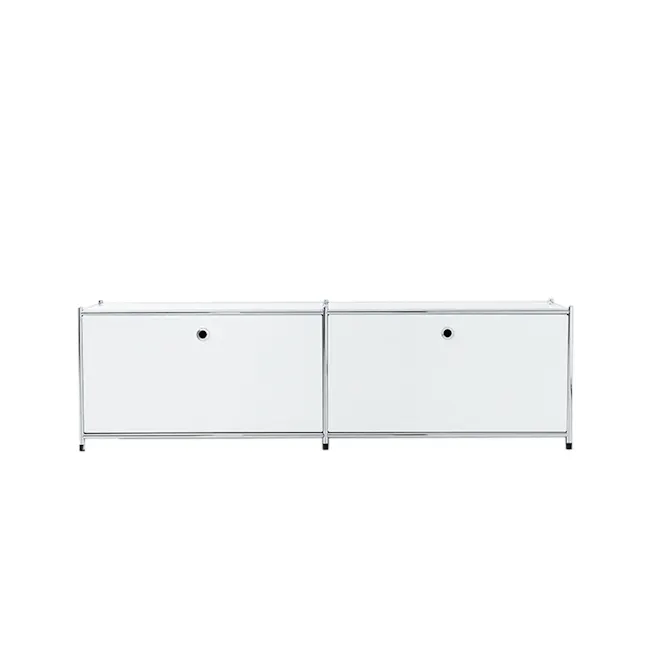 Cusso Stainless Steel 1x2 Cabinet - Pure White - 1