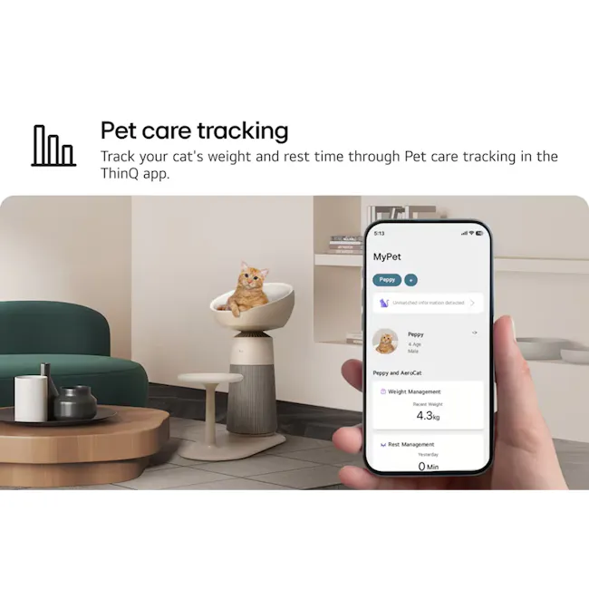 LG PuriCare™ AeroCat Tower Air Purifier (AF25CATM) - 11