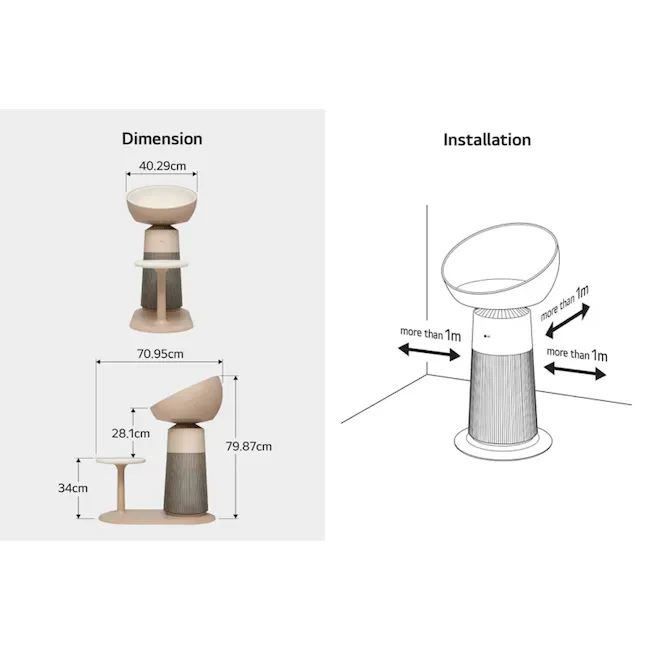 LG PuriCare™ AeroCat Tower Air Purifier (AF25CATM) - 13