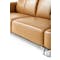 Colton L-Shaped Sofa - Tan (Genuine Cowhide + Faux Leather) - 21