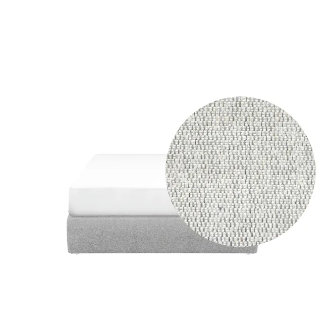 ESSENTIALS Single Box Bed - Dew (Eco Clean Fabric) - 1