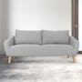 Hana 3 Seater Sofa - Light Grey - 2