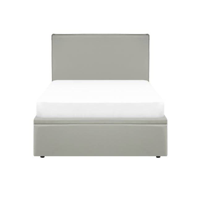 Arthur Super Single Storage Bed - Oslo Grey (Faux Leather) - 0