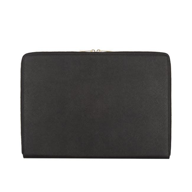 Personalised Saffiano Leather 13" Laptop Sleeve - Black - 5