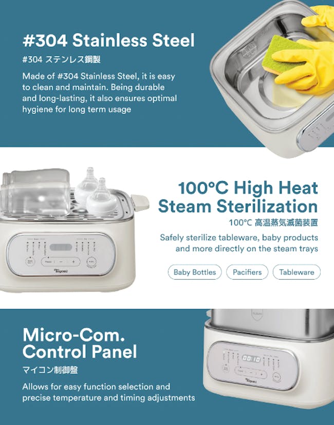 Toyomi Multi-Function Electric Stackable Steamer ST 2318 - 5