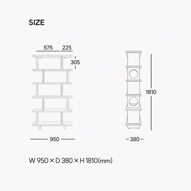 Flow 5-Tier Shelf - Espresso - 7