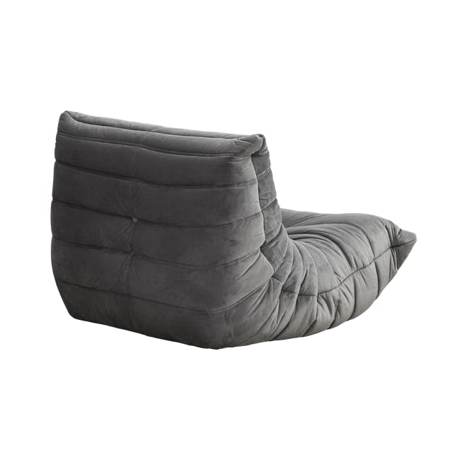 Hayward 1 Seater Low Sofa - Warm Grey (Velvet) - 5