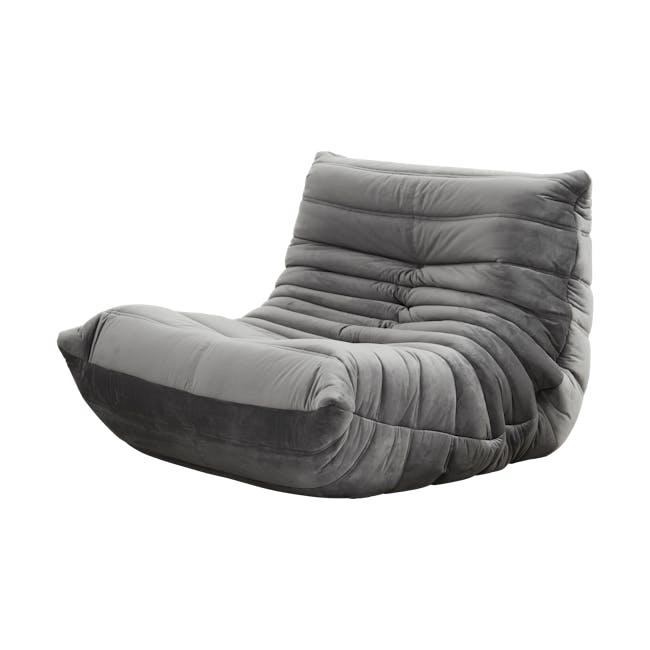 Hayward 1 Seater Low Sofa - Warm Grey (Velvet) - 3