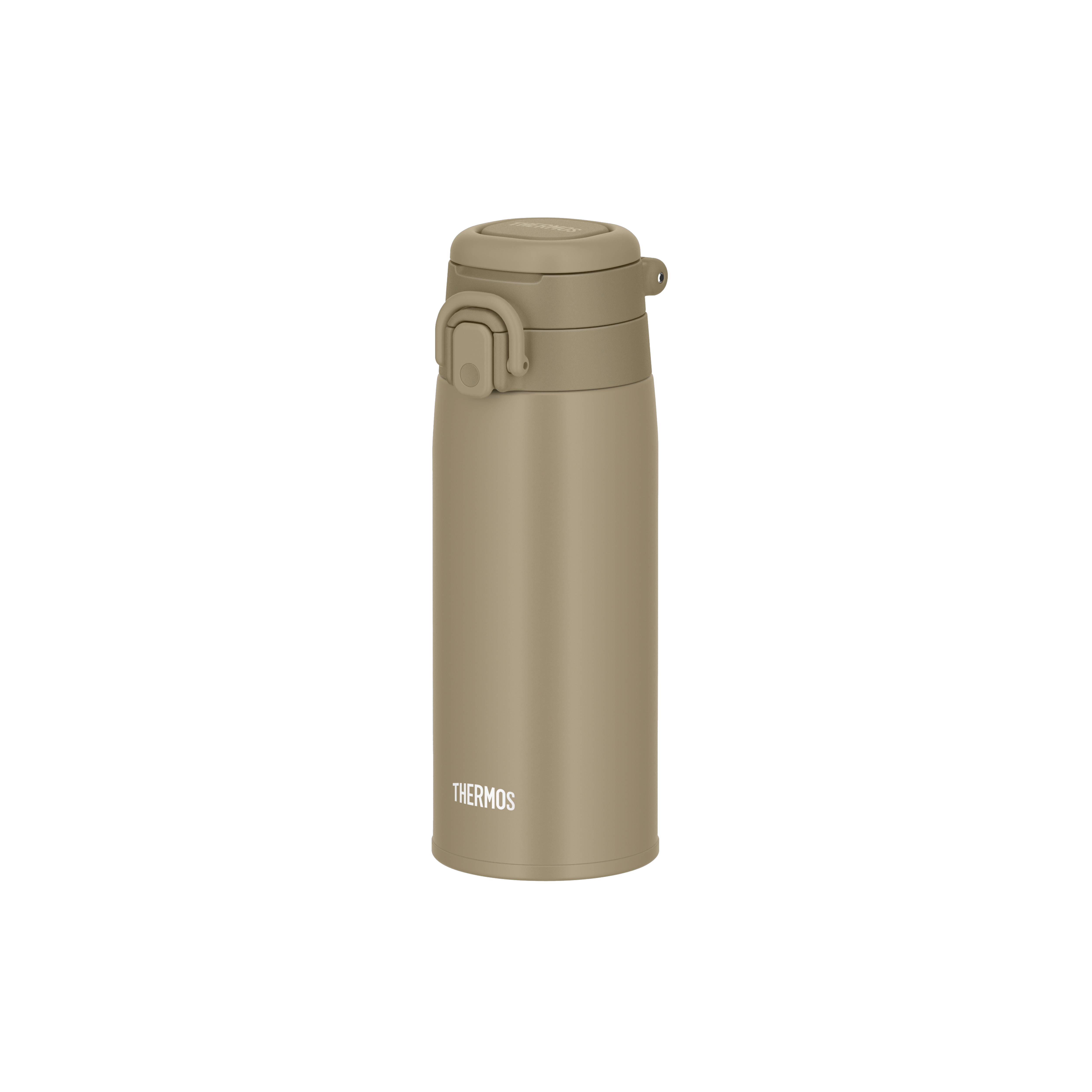 Thermos® One-Push Bottle with Carry Loop  - Beige (2 Sizes)