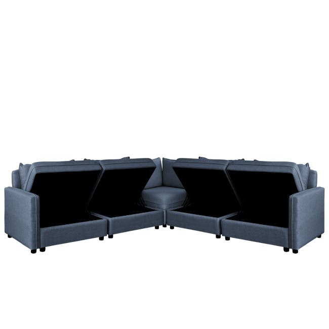 Cameron 3 Seater Storage Sofa - Denim - 16
