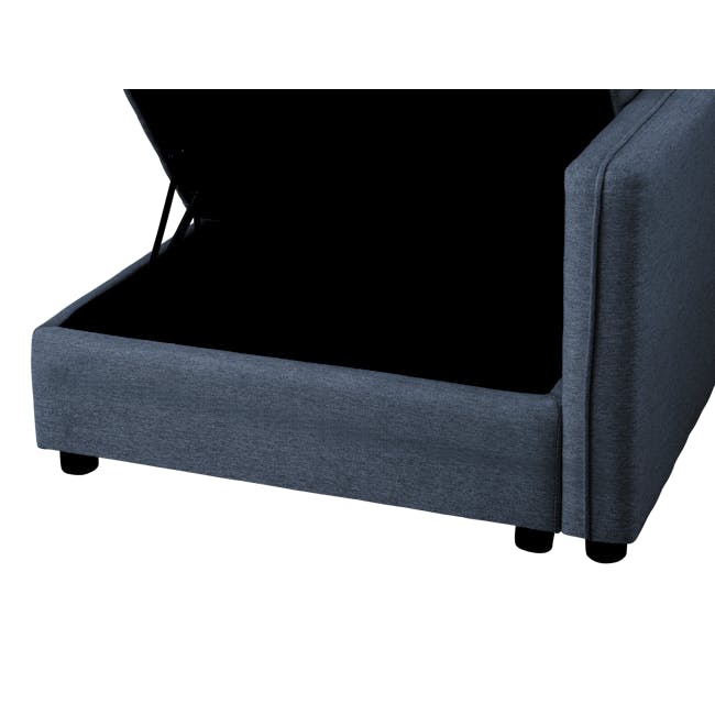 Cameron 4 Seater Sectional Storage Sofa - Denim - 10