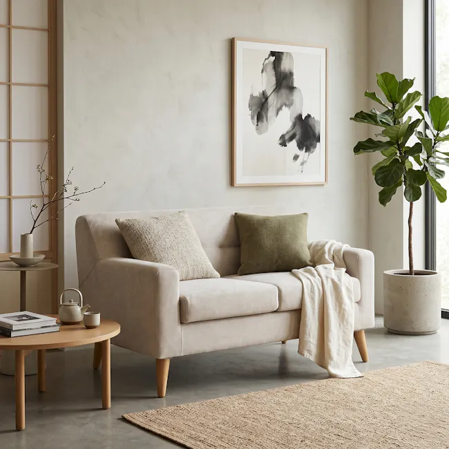 Damien 2 Seater Sofa - Sandstorm (Scratch Resistant) - 3