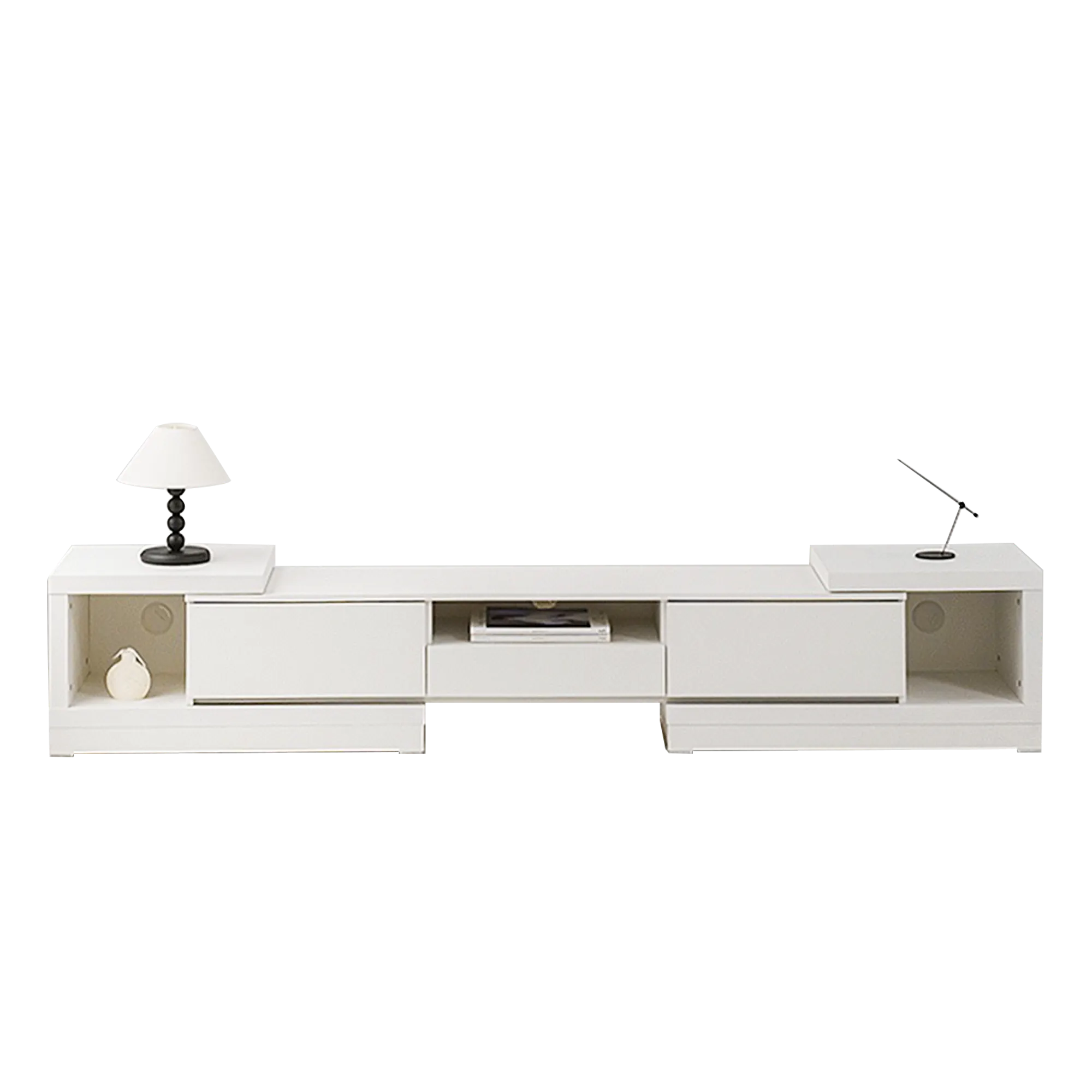 Derelle Extendable TV Console 1.6m-2.4m - White