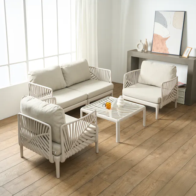 Nouve 2 Seater Outdoor Sofa - Beige - 3