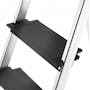 Hailo L100 Aluminium 4 Step Folding Ladder - 10