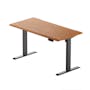 X1 Adjustable Table - Black frame, Walnut MDF (2 Sizes) - 0