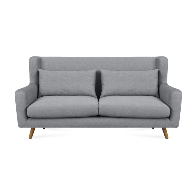 Luke 3 Seater Sofa - Grey (Scratch Resistant Fabric) - 0