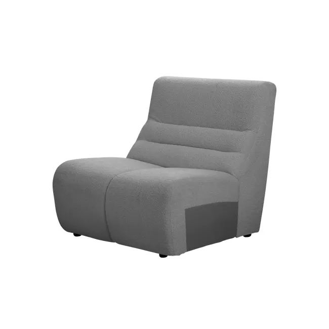 Tara Armless Sofa Unit - Dark Grey - 4