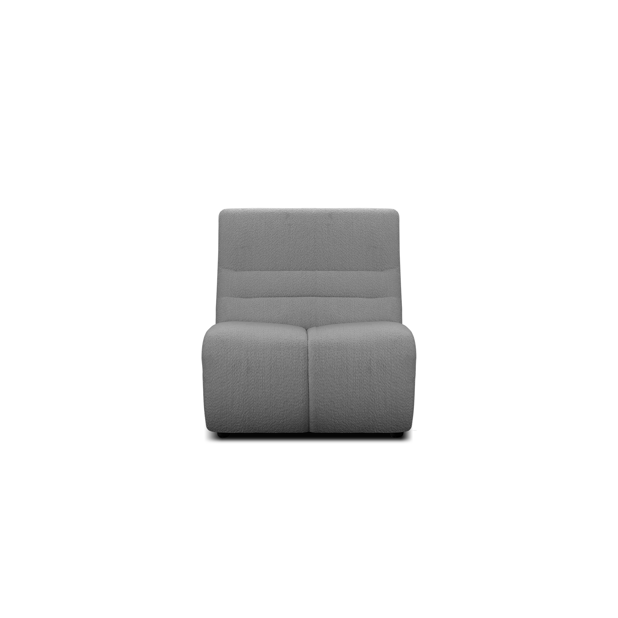 Tara Armless Sofa Unit - Dark Grey