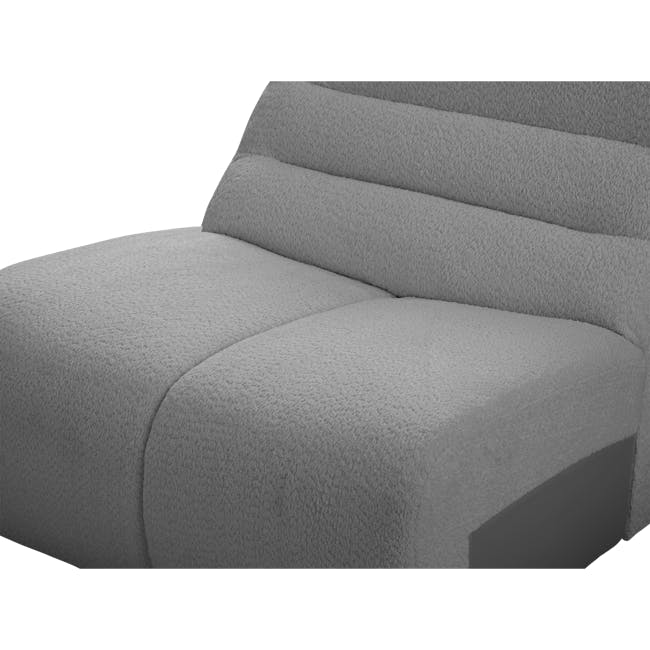 Tara Large Corner Sectional Extended Sofa - Dark Grey - 14