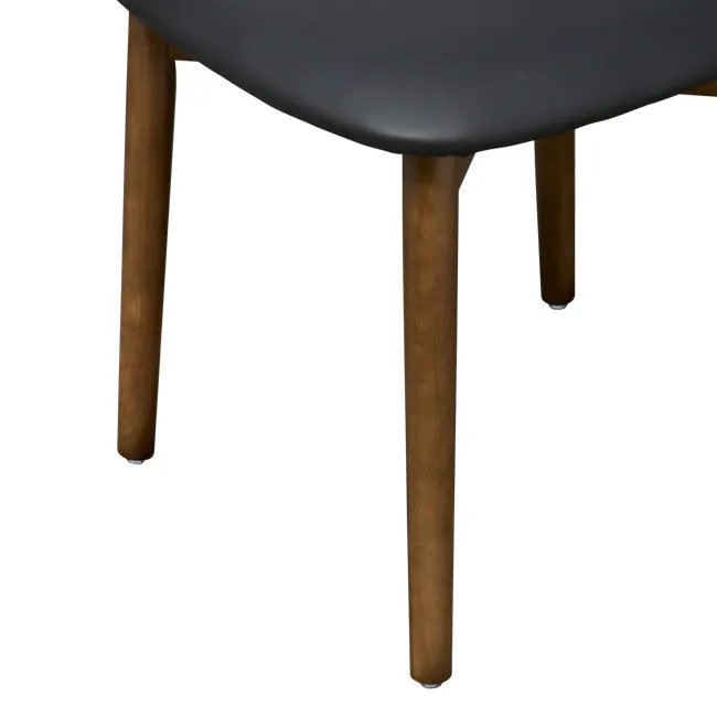 Payson Dining Chair - Walnut, Black (Faux Leather) - 7