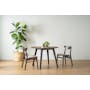 Ralph Round Dining Table 1m  - Black, Cocoa - 8