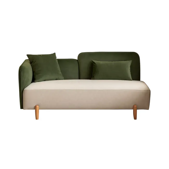 Sadie Left Arm Chaise Sofa - Beige Green - 1