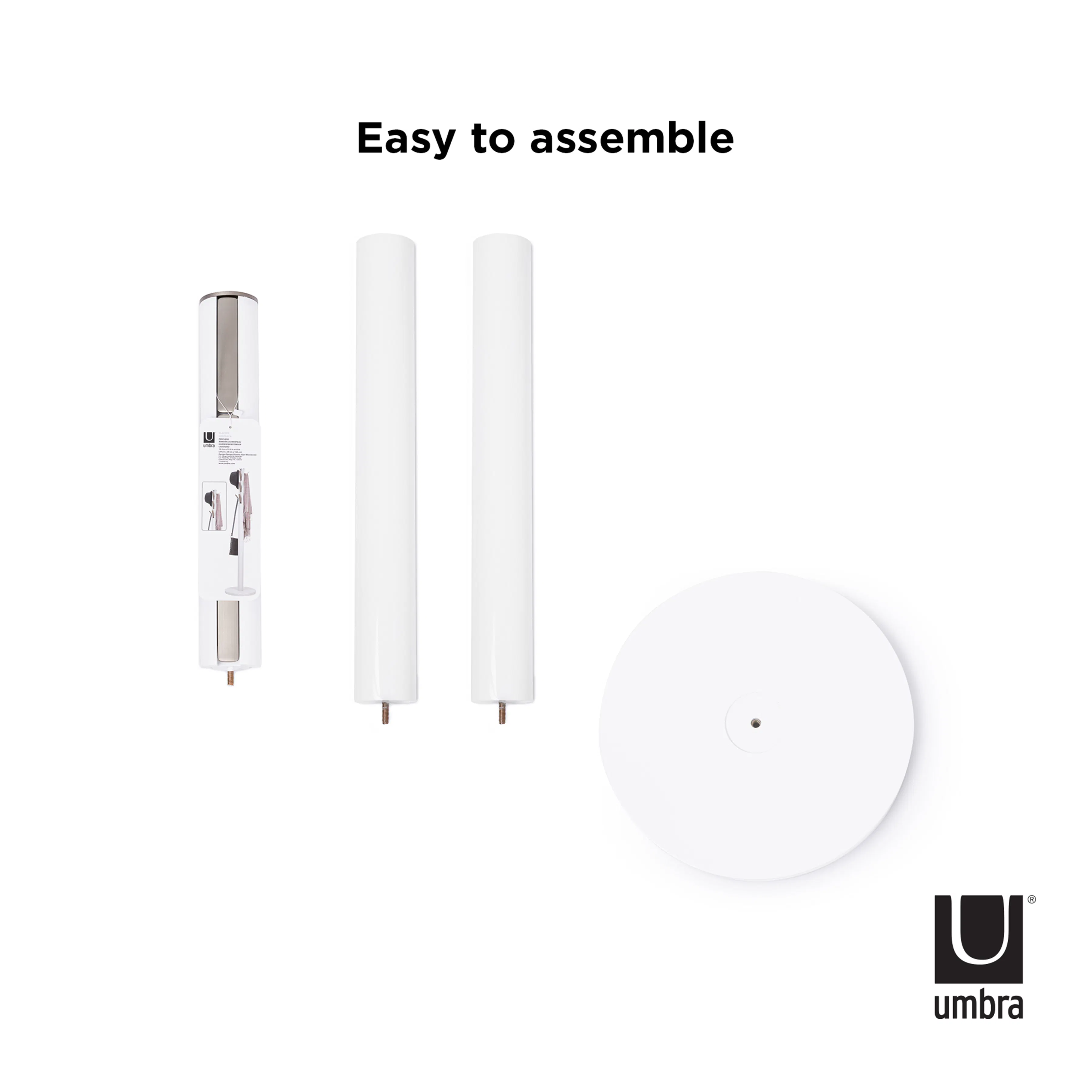 Flapper Coat Rack - White - 10 - Umbra LED wall lights, easy to assemble, compact design, white LED panels, modern