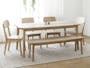 Atticus Dining Table 1.8m with 4 Rhett Dining Chairs - 2