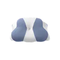 Bellami Plus Tech Series Arc-Butterfly Memory Foam Pillow Ergonomic Neck Support - White / Blue