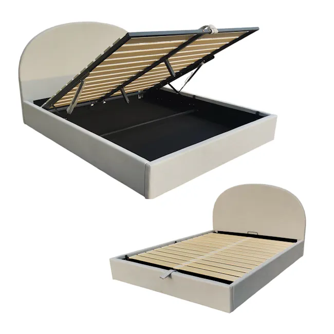 Aspen King Storage Bed - Ice Grey - 8