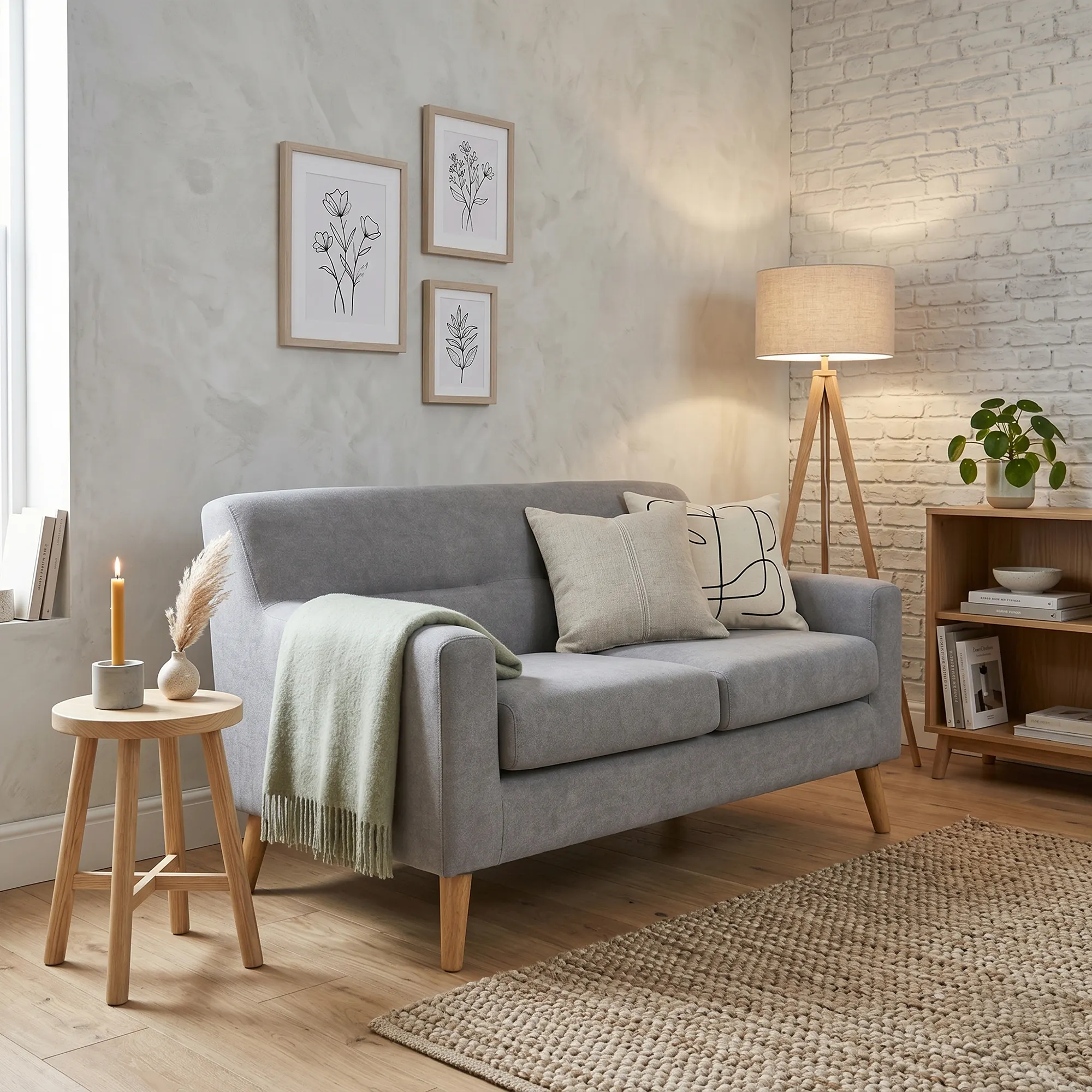 (As-is) Damien 2 Seater Sofa - Grey (Scratch Resistant) - 10