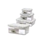 LocknLock Bisfree Airtight Stackable Food Container Modular 4pc Set - 0