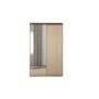 Lorren Sliding Door Wardrobe 1 with Mirror - Herringbone Oak - 7